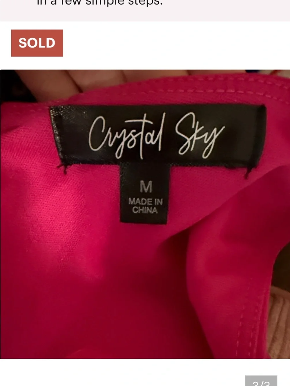 Sienna Sky pink jumpsuit size medium m - Picture 2 of 2
